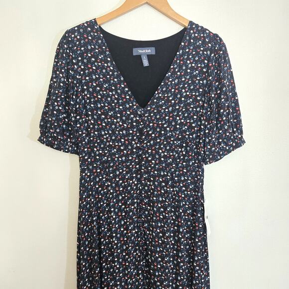 Modcloth New Ditsy Floral Short Sleeve Tiered Maxi Dress Size S - Picture 4 of 13